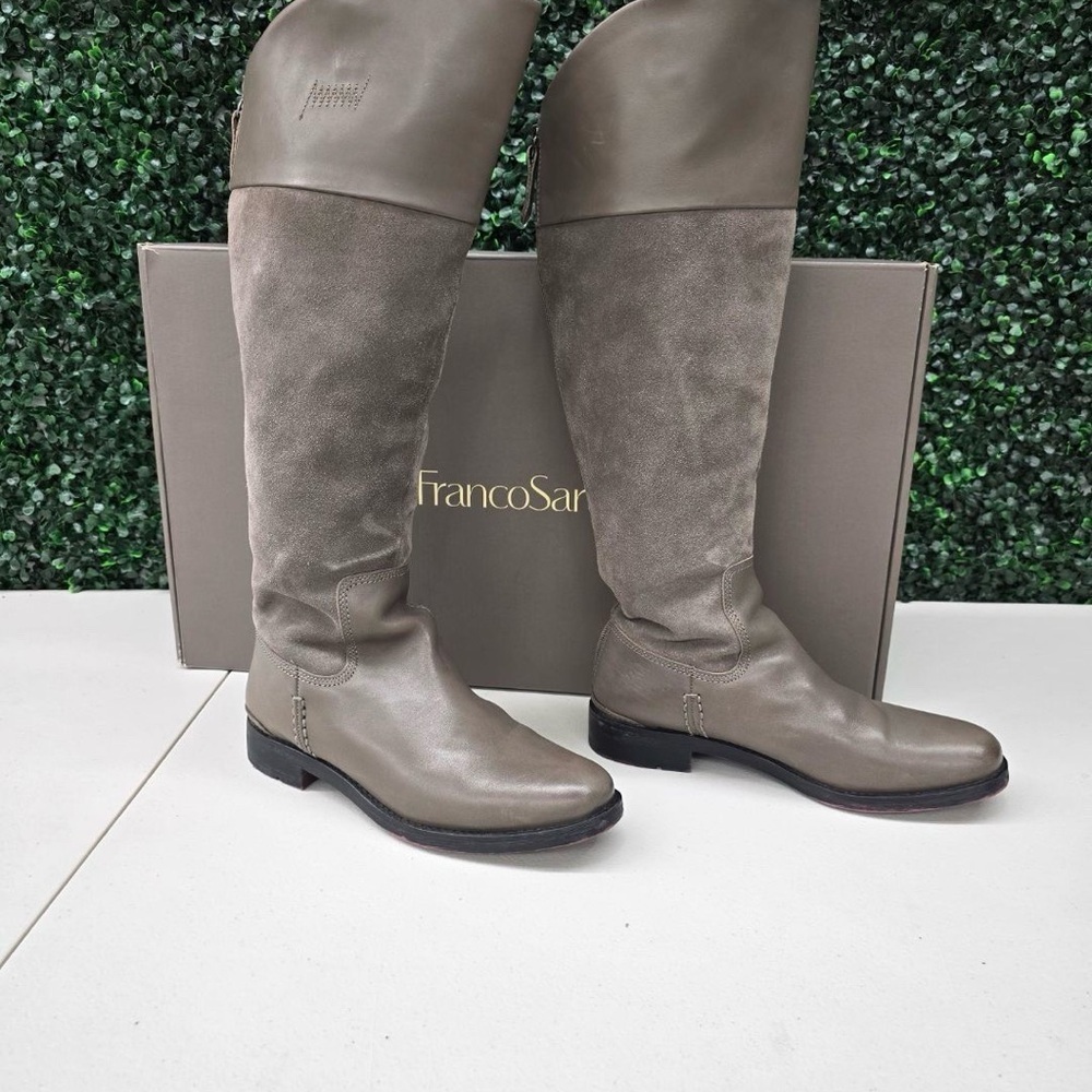 Franco Sarto Taupe Knee-High Boots size 8 - Picture 2 of 9
